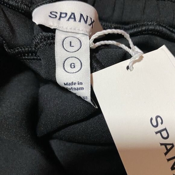 NWT Spanx Air Essentials Wide Leg Pants Women’s Large Black - Picture 4 of 6